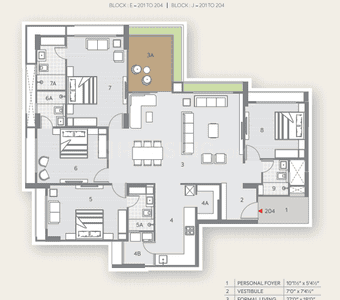 Image of 3341 Sq.ft 4 BHK Apartment / Flat for sale in Shilp Residency, Gota, Ahmedabad for Rs. 22000000