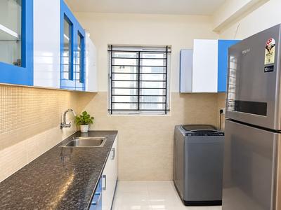 Kitchen Image of 1320 Sq.ft 3 BHK Apartment / Flat for rent in Casagrand Supremus, Thazhambur Chennai for Rs. 32000