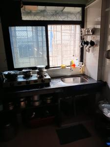 Kitchen Image of 545 Sq.ft 1 BHK Apartment / Flat for rent in Vrindavan Society, Thane West Thane for Rs. 27000