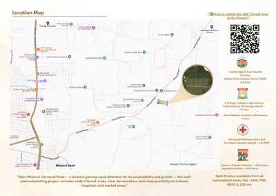 Image of 932 Sq.ft Residential Plot / Land for sale in Mhasrul Gaon, Nashik for Rs. 2587000
