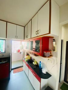 Kitchen Image of 1100 Sq.ft 2 BHK Apartment / Flat for rent in Ghatlodiya Ahmedabad for Rs. 16000