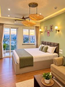 Bedroom Image of 450 Sq.ft 1 RK Studio for rent in Puravankara Silversands, Mundhwa Pune for Rs. 35000
