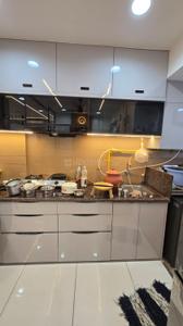 Kitchen Image of 1850 Sq.ft 3 BHK Apartment / Flat for rent in Indraprasth Greens, Shyamal Ahmedabad for Rs. 50000