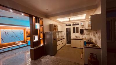 Kitchen Image of 1800 Sq.ft 3.5 BHK Apartment / Flat for rent in Arsha Sumangalam, Vrindavan Yojana Lucknow for Rs. 45000
