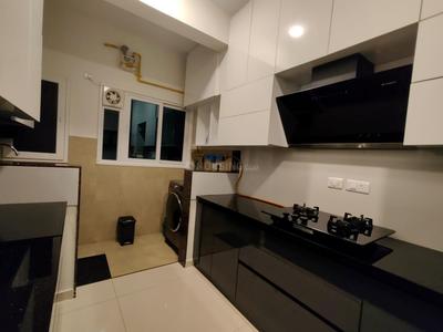 Kitchen Image of 1955 Sq.ft 3 BHK Apartment / Flat for rent in L And T Raintree Boulevard, Sahakara Nagar Bengaluru for Rs. 118000