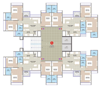 Image of 1845 Sq.ft 3 BHK Apartment / Flat for sale in Sakar Prime, Zundal, Ahmedabad for Rs. 7900000