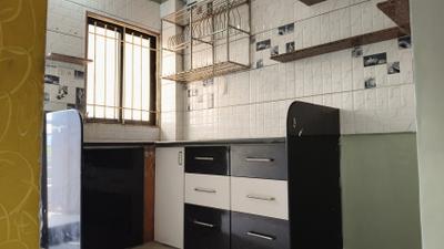 Kitchen Image of 700 Sq.ft 1 BHK Apartment / Flat for rent in Abhinav Saakar Splendora II, Sama Savli Vadodara for Rs. 10001