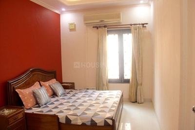Bedroom Image of 780 Sq.ft 2 BHK Builder Floor for rent in Khirki Extension New Delhi for Rs. 25000