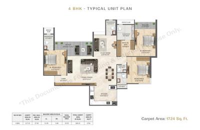 Image of 2327 Sq.ft 4 BHK Apartment / Flat for sale in Delta V One Heartland, Akurdi, Pune for Rs. 23900000