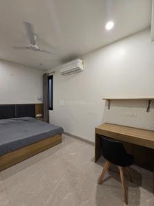 Bedroom Image of 550 Sq.ft 1 BHK Builder Floor for rent in Nipania Indore for Rs. 20000