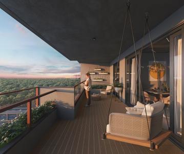 Balcony Image of 2412 Sq.ft 4 BHK Apartment / Flat for sale in Kudasan Gandhinagar for Rs. 13000000