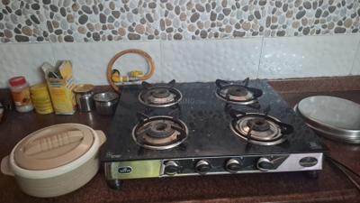 Kitchen Image of 525 Sq.ft 1 BHK Independent House for rent in Akota Vadodara for Rs. 9999