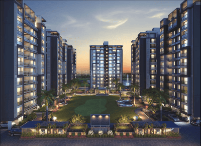 Image of 1849 Sq.ft 3 BHK Apartment / Flat for sale in Sangani Shaligram Lakeview, Vaishno Devi Circle, Ahmedabad for Rs. 10200000