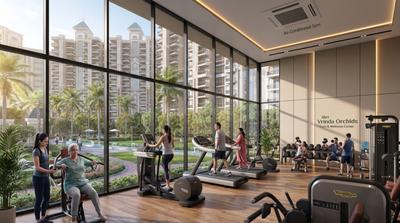 Balcony Image of 760 Sq.ft 1 BHK Apartment / Flat for sale in Om Shri Vrinda Orchids, Sunrakh Bangar Vrindavan for Rs. 6080000