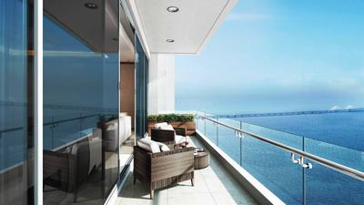 Balcony Image of 2500 Sq.ft 4 BHK Apartment / Flat for sale in 25 South, Prabhadevi Mumbai for Rs. 375000000
