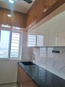 Kitchen Image of 1353 Sq.ft 3 BHK Apartment / Flat for rent in Urbanrise On Cloud 33, Bachupally Hyderabad for Rs. 40000