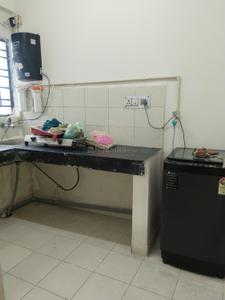 Kitchen Image of 610 Sq.ft 1 BHK Apartment / Flat for rent in Surekha Sunrise Symphony, New Town Kolkata for Rs. 17000