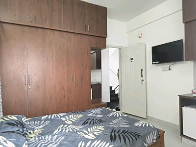 Bedroom Image of 350 Sq.ft 1 RK Apartment / Flat for rent in Doddanekundi Bengaluru for Rs. 16000