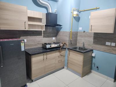 Kitchen Image of 510 Sq.ft 1 RK Apartment / Flat for rent in Brigade Cornerstone Utopia, Varthur Bengaluru for Rs. 27000