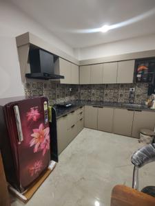 Kitchen Image of 950 Sq.ft 1 BHK Independent House for rent in Mahalakshmi Nagar Indore for Rs. 19000