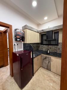 Kitchen Image of 400 Sq.ft 1 BHK Apartment / Flat for rent in Mahalakshmi Nagar Indore for Rs. 18000