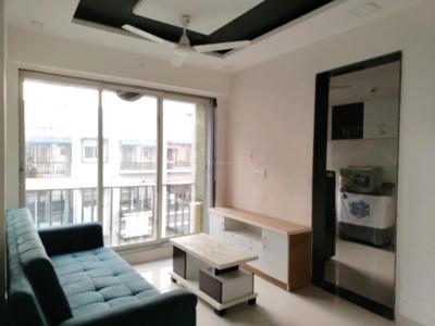 Living Room Image of 566 Sq.ft 1 BHK Apartment / Flat for rent in Thakur Galaxy, Boisar Mumbai for Rs. 8000