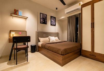 Bedroom Image of 650 Sq.ft 2 BHK Apartment / Flat for rent in Meru Codename BKC, Kurla West Mumbai for Rs. 160000