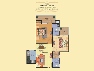 Image of 2250 Sq.ft 3.5 BHK Builder Floor for sale in Uninav Residena, Raj Nagar Extension, Ghaziabad for Rs. 17300000