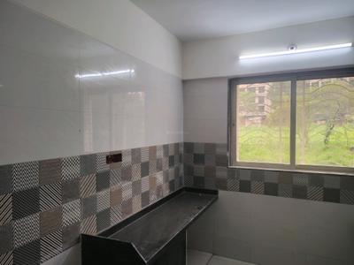 Kitchen Image of 530 Sq.ft 1 BHK Apartment / Flat for rent in K M Horizon Exotica, Kasarvadavali Thane for Rs. 17999