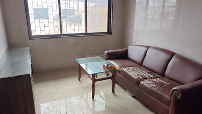 Living Room Image of 450 Sq.ft 1 BHK Apartment / Flat for rent in Kopar Khairane Navi Mumbai for Rs. 28000