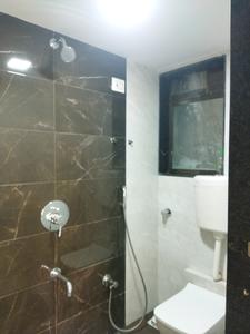 Common Bathroom Image of 735 Sq.ft 1 BHK Apartment / Flat for rent in STG Signature Residency, Thane West Thane for Rs. 40000
