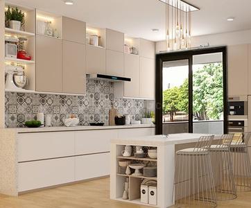 Kitchen Image of 1125 Sq.ft 2 BHK Apartment / Flat for sale in Shtapatya Infinity Park, Choryasi Surat for Rs. 3800000
