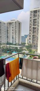 Balcony Image of 550 Sq.ft 1 BHK Apartment / Flat for rent in Godrej Infinity, Mundhwa Pune for Rs. 26000