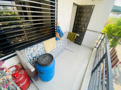 Balcony Image of 1100 Sq.ft 2 BHK Apartment / Flat for rent in Ghatlodiya Ahmedabad for Rs. 16000