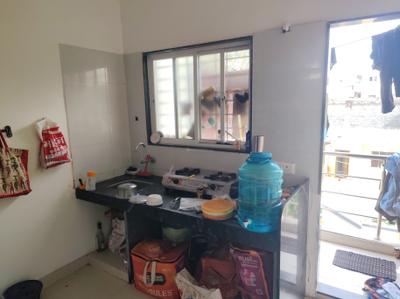 Kitchen Image of 500 Sq.ft 1 BHK Apartment / Flat for rent in Nigdi Pune for Rs. 3725
