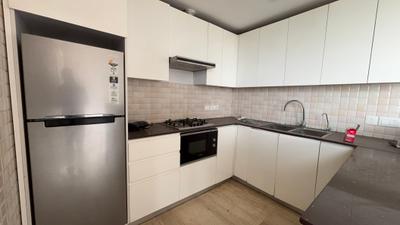 Kitchen Image of 1380 Sq.ft 2 BHK Apartment / Flat for rent in Supertech Supernova, Sector 94 Noida for Rs. 55000