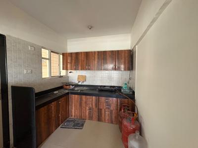 Kitchen Image of 700 Sq.ft 1 BHK Apartment / Flat for rent in Sancheti Belcastel, Mundhwa Pune for Rs. 26500