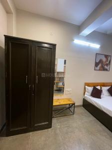 Bedroom Image of 300 Sq.ft 1 RK Builder Floor for rent in Vijay Nagar Indore for Rs. 15000