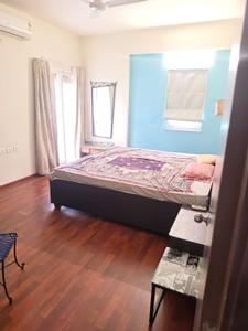 Bedroom Image of 1145 Sq.ft 2.5 BHK Apartment / Flat for rent in Adani Elysium, Shantigram Ahmedabad for Rs. 26000