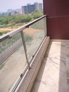 Balcony Image of 1300 Sq.ft 3 BHK Builder Floor for rent in Noida Extension Greater Noida for Rs. 18000