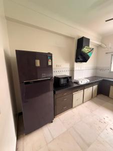 Kitchen Image of 1200 Sq.ft 3 BHK Apartment / Flat for rent in Bhopalpura Udaipur for Rs. 35000