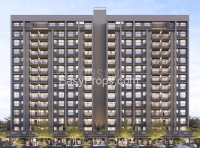 Image of 990 Sq.ft 3 BHK Apartment / Flat for sale in Saanvi Nirman Solace, South Bopal, Ahmedabad for Rs. 7500000