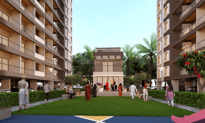 Image of 1059 Sq.ft 2 BHK Apartment / Flat for sale in Kodre Blossom Park Building A, Mundhwa, Pune for Rs. 8100000