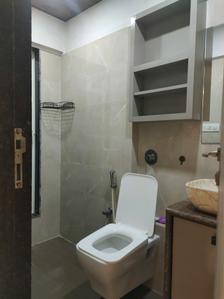 Common Bathroom Image of 700 Sq.ft 2 BHK Apartment / Flat for rent in Gurukrupa Marina Enclave, Malad West Mumbai for Rs. 55000