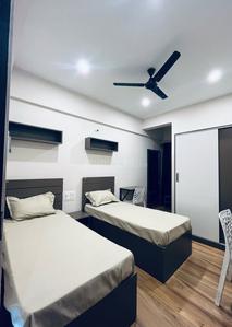 Bedroom Image of Krishna PG  in Madhapur, Hyderabad