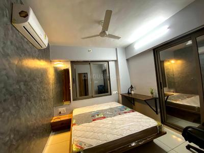 Bedroom Image of 1250 Sq.ft 2 BHK Independent House for rent in JT Stuti Icon, Palanpur Surat for Rs. 19500
