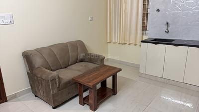 Living Room Image of 688 Sq.ft 1 BHK Apartment / Flat for rent in Bilekahalli Bengaluru for Rs. 24991