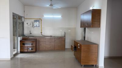 Kitchen Image of 1850 Sq.ft 3 BHK Apartment / Flat for rent in Adani The Meadows, Shantigram Ahmedabad for Rs. 32000