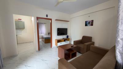 Living Room Image of 600 Sq.ft 1 BHK Apartment / Flat for rent in Nagavara Bengaluru for Rs. 26500