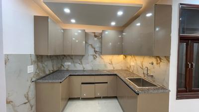 Kitchen Image of 1000 Sq.ft 3 BHK Builder Floor for sale in Rajpur Khurd Extension New Delhi for Rs. 7000000